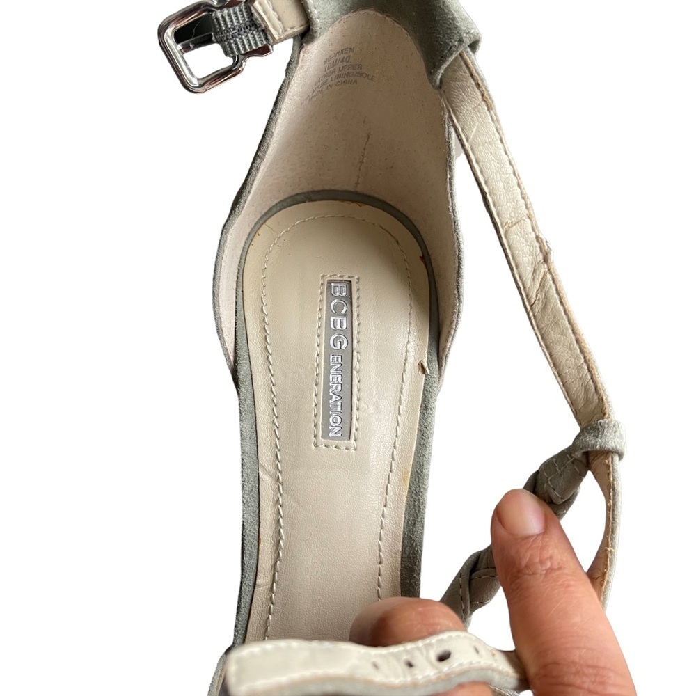 Bcbgeneration Light Blue Leather Upper Hight Heel… - image 2